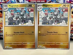 (Set Of 2) Pokemon Mega Evolution Reverse Holo Card - Magneton (046/132) - Image 1