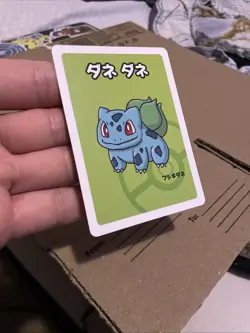 2019 Bulbasaur Pokemon Old Maid Japanese Red Back Promo Playing Card NM - Image 5