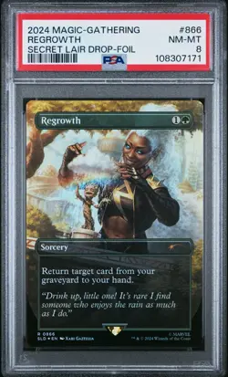 MTG MARVEL REGROWTH FOIL SLD X Storm PSA 10 RARE Sorcery BONUS Groot Card - Image 1