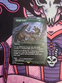 MTG Savage Order REX 0006 R NM Regular Borderless - Image 1