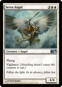 Serra Angel - Medium Play MTG Magic 2013 Core Set - Image 1