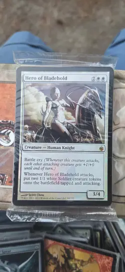 Sealed Pack Hero of Bladehold Prerelease Promo Jan 2011 MTG Magic The Gathering - Image 1