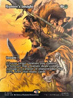 Hunter's Insight Borderless 0035 - MTG Spider-Man - Image 2