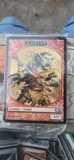 Sealed Pack Goblin 1/4 Token 2013 League Promo M13 MTG Magic The Gathering - Image 1