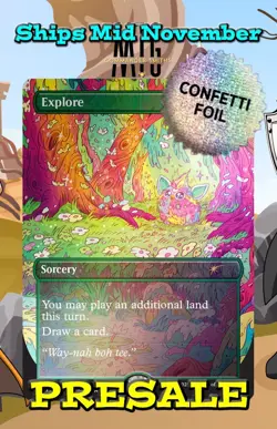 Explore - FURBY PRESALE ✨ Borderless CONFETTI FOIL ✨ MTG NM Secret Lair 2312 - Image 1