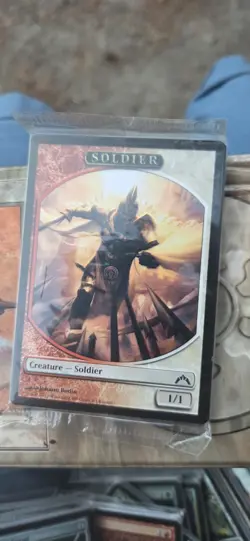 Sealed Pack Soldier 1/4 League Tokens 2013 LP Gatecrash MTG Magic the Gathering - Image 1