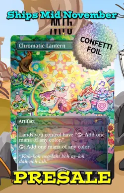 Chromatic Lantern FURBY PRESALE ✨ Borderless CONFETTI FOIL ✨ MTG NM Secret Lair - Image 1