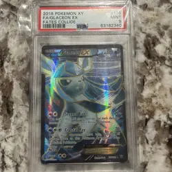 Glaceon EX Full Art 116/124 PSA 9 MINT 2016 XY Fates Collide Pokemon - Image 1