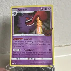 Pokemon Gengar Trick or Trade BOOster 057/198 Holo Rare “BLEED ERROR “ - Image 2