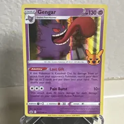 Pokemon Gengar Trick or Trade BOOster 057/198 Holo Rare “BLEED ERROR “ - Image 5