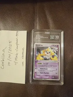 TAG 10 Gem Mint 2006 Pokemon Jirachi ex EX Crystal Guardians Ultra Rare #94 - Image 1