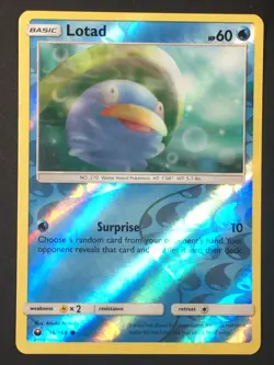 Pokemon TCG Lotad 36/168 SM Celestial Storm Reverse Holo Common NM - Image 1