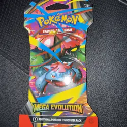Mega Evolution Sleeved Booster Pack Sealed Pokemon Packs- RANDOM ART - Image 1