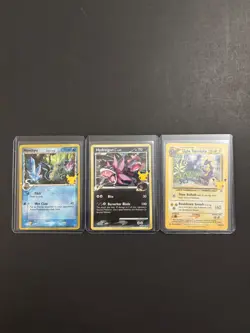 Pokemon 2021 Celebrations Mimikyu, Hydreigon and Light Toxtricity Promo Set of 3 - Image 1