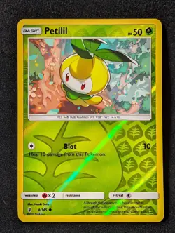 Petilil 4/145 - Sm Guardians Rising Reverse Holo MP Pokemon TCG - Image 1