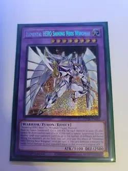 Yugioh! Elemental HERO Shining Neos Wingman, MP24-EN062, Prismatic Secret Rare - Image 1
