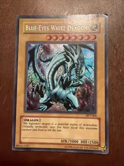 Blue-Eyes White Dragon BPT-009 Unlimited Secret Rare Yugioh TCG MP - Image 1