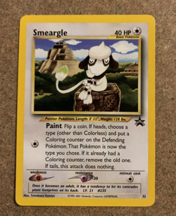 SMEARGLE 2001 POKEMON BLACK STAR PROMO CARD #32 NM - Image 1