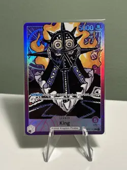 One Piece CCG King Leader Card Parallel Alt Art OP01-091 Romance Dawn English - Image 1