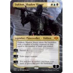 DAKKON, SHADOW SLAYER (BORDERLESS) Modern Horizons 2 Planeswalker Magic MTG CARD - Image 1