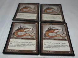 Magic card: 4x Metallic Sliver Tempest L. A. Williams 1997 MTG - Image 1