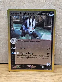 Team Aqua's Mightyena 15/95 Team Magma Vs Aqua Reverse Holo Rare Pokemon Card - Image 1