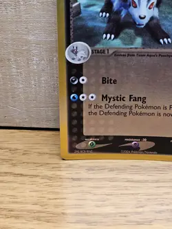 Team Aqua's Mightyena 15/95 Team Magma Vs Aqua Reverse Holo Rare Pokemon Card - Image 5