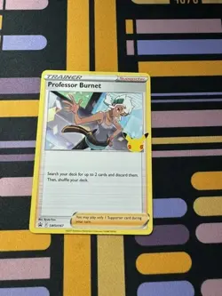 Professor Burnett Pokemon TCG Celebrations Card Promo SWSH167 - Image 1