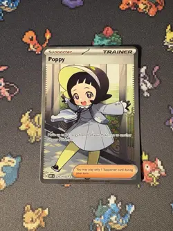 Pokemon Cards Poppy 220/197 Full Art Secret Rare Obsidian Flames - (NM) - Image 1