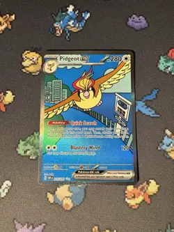 Pokemon Cards Pidgeot ex 225/197 Illustration Rare Obsidian Flames - (NM) - Image 1