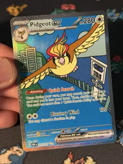 Pokemon Cards Pidgeot ex 225/197 Illustration Rare Obsidian Flames - (NM) - Image 2