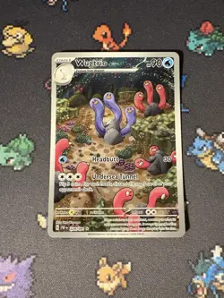 Pokemon Cards Wugtrio 224/091 Illustration Rare Paldean Fates - (NM) - Image 1
