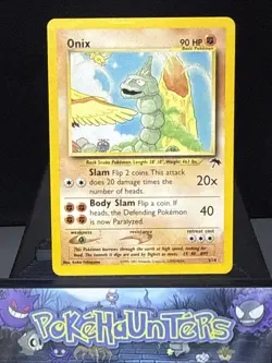 Pokemon Card Onix 3/18 Southern Islands Set WOTC Played - Image 1