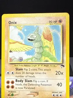 Pokemon Card Onix 3/18 Southern Islands Set WOTC Played - Image 2