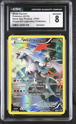 CGC 8 White Kyurem Black Star Promo XY81 Pokemon Card - Image 1