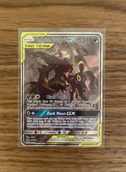 Pokemon TCG Umbreon Darkrai GX SM241 Tag Team Black Star Promo Holo Card - Image 1
