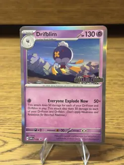 Drifblim SVP135 Stamped Promo | Stellar Crown Pokemon Card Holo Rare NM - Image 1