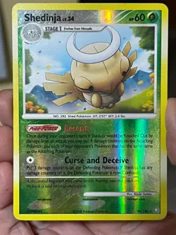 POKEMON SHEDINJA LV.34 #40/146 RARE REVERSE HOLOFOIL LP LEGENDS AWAKENED CARD - Image 1