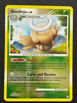 POKEMON SHEDINJA LV.34 #40/146 RARE REVERSE HOLOFOIL LP LEGENDS AWAKENED CARD - Image 3
