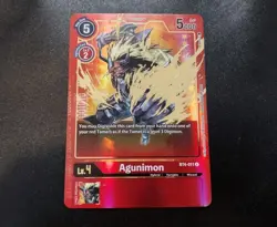 Agunimon BT4-011 Alternate Art Great Legend Digimon Card NM - Image 1