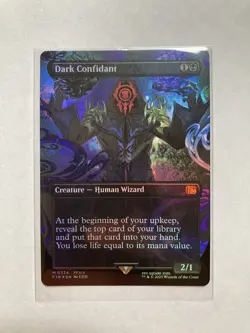 MTG Dark Confidant (Borderless) (Foil) - FINAL FANTASY - #0334 Magic FFXIV - Image 1