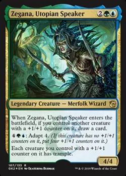 MTG Zegana, Utopian Speaker - Foil, Ravnica Allegiance Guild Kits, Moderately Pl - Image 1