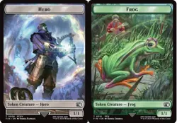 4x Frog (18) // Hero (8) Token MTG Final Fantasy NM Magic Regular - Image 1