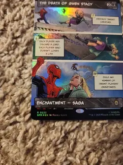 MAGIC MTG MARVEL SPIDER-MAN 0223 R THE DEATH OF GWEN STACY FOIL BORDERLESS - Image 4