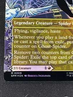Gwen Stacy (0209) (Borderless) Marvel's Spider-Man Foil NM Magic The Gathering - Image 3