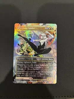 Gwen Stacy (0202) (Borderless) Marvel's Spider-Man Foil NM - MTG - Image 2