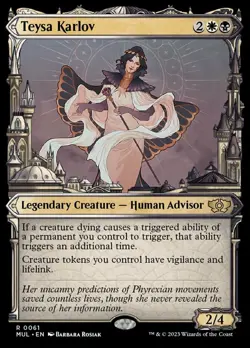 MTG Teysa Karlov, March of the Machine: Multiverse Legends, Damaged, English - Image 1