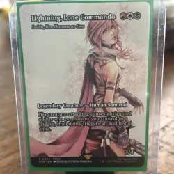 0054 Lightning, Lone Commando Showcase Magic The Gathering Final Fantasy - Image 1