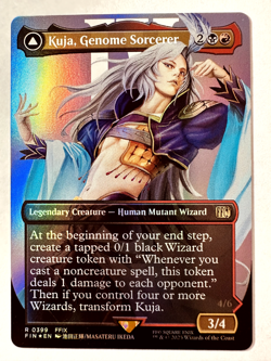 Kuja, Genome Sorcerer - (Borderless FOIL) - FINAL FANTASY - NM MTG - Image 1