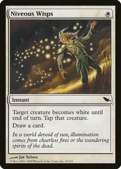 MTG Niveous Wisps MT SHADOWMOOR 15/301 Foil - Image 1